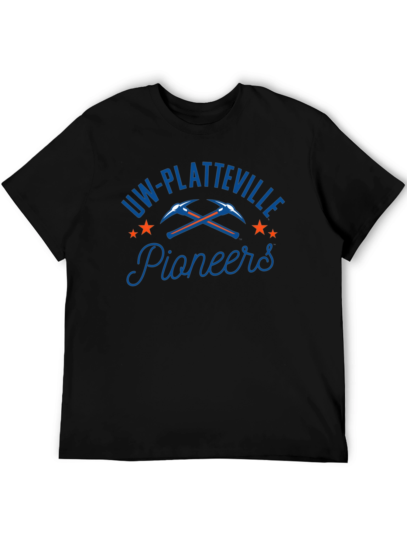 UW-Platteville Pioneers Black T-Shirt