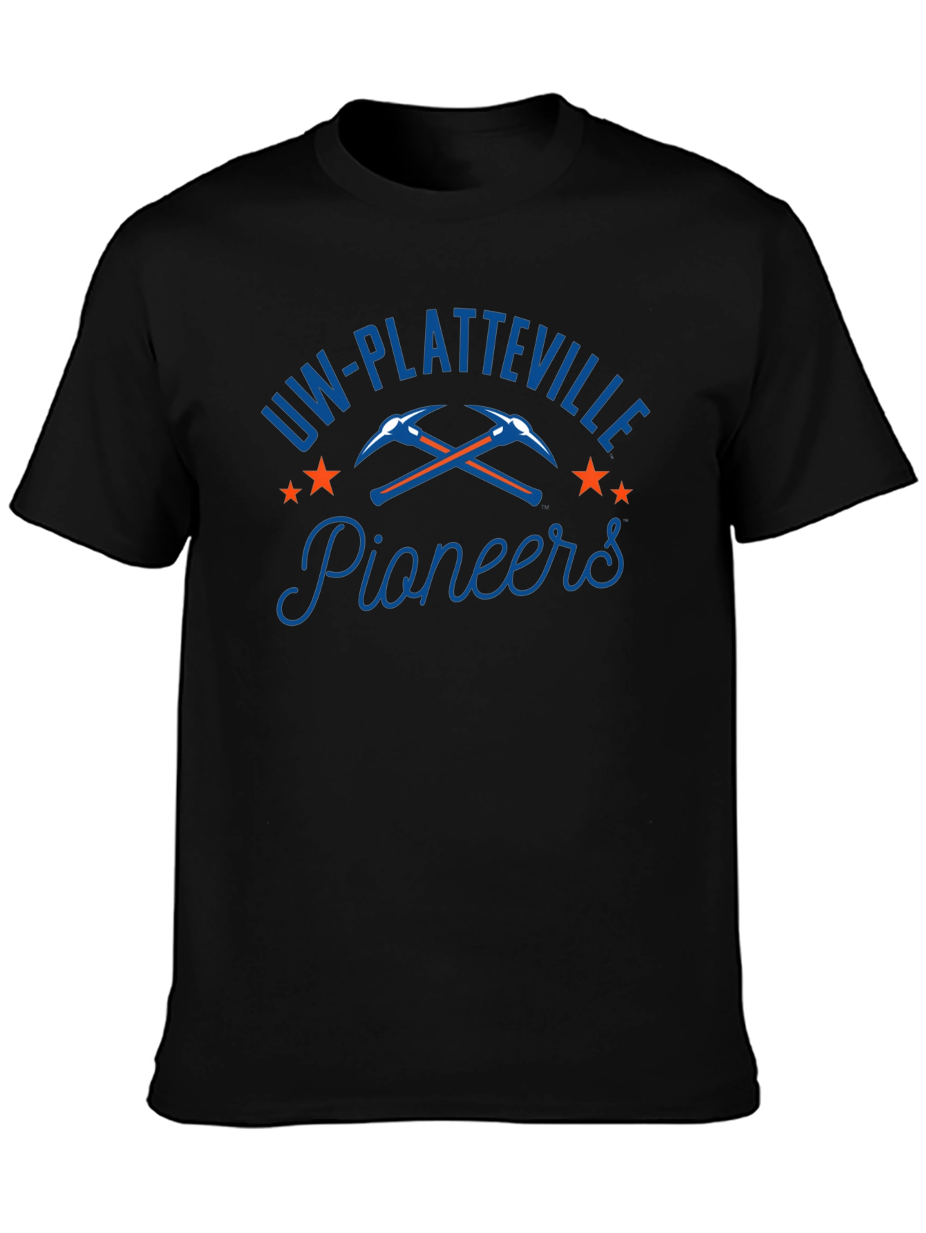 UW-Platteville Pioneers Black T-Shirt