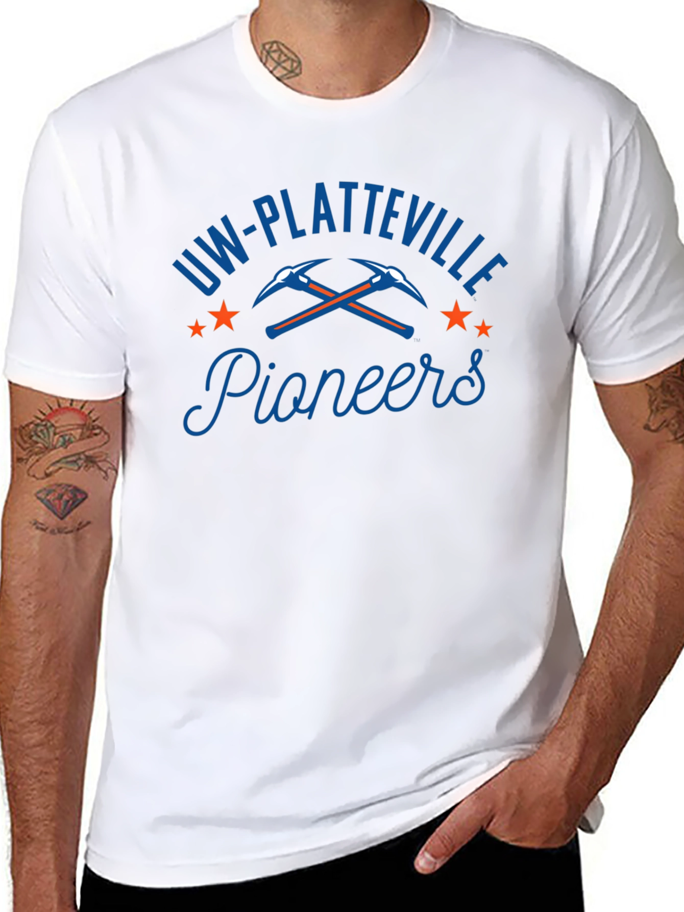 UW-Platteville Pioneers Black T-Shirt