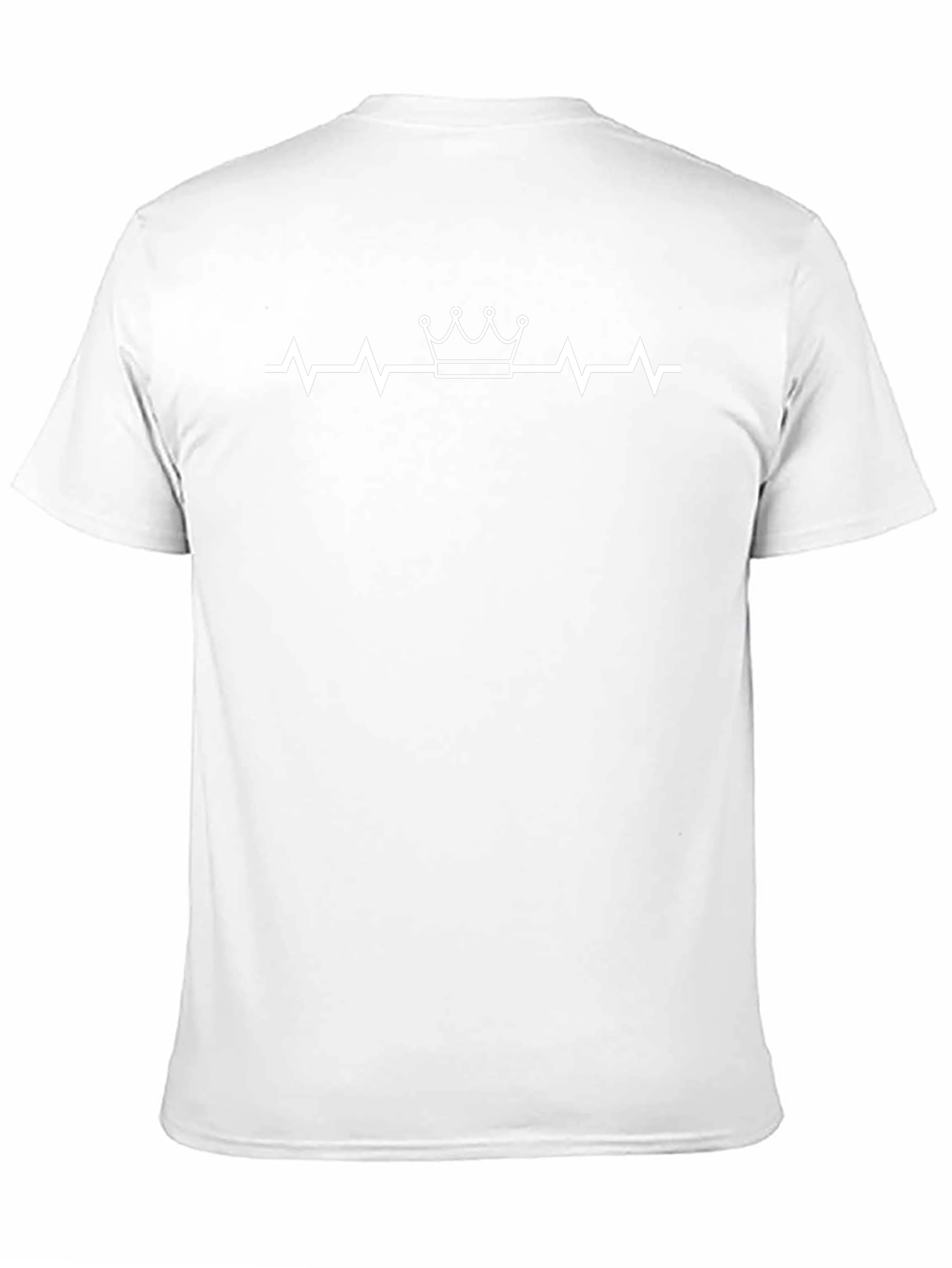 Crown Heartbeat Graphic Tee - Black