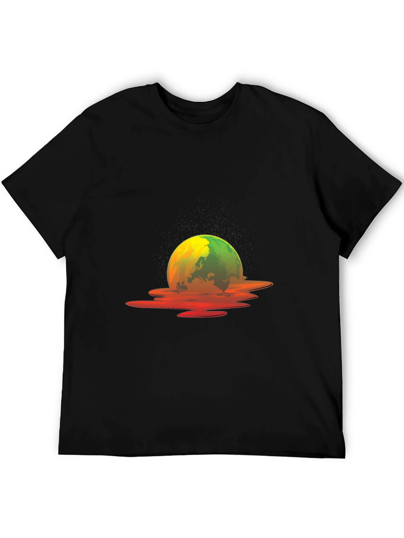 Melting Earth Graphic Tee - Global Warming Awareness