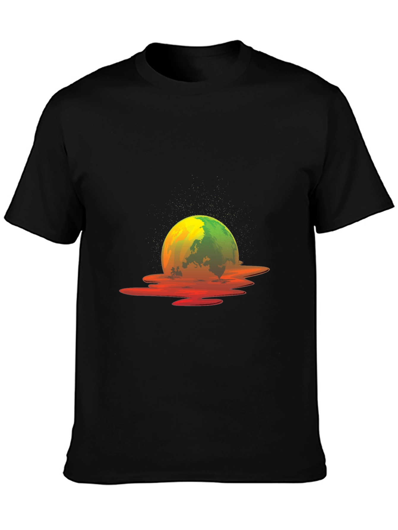Melting Earth Graphic Tee - Global Warming Awareness