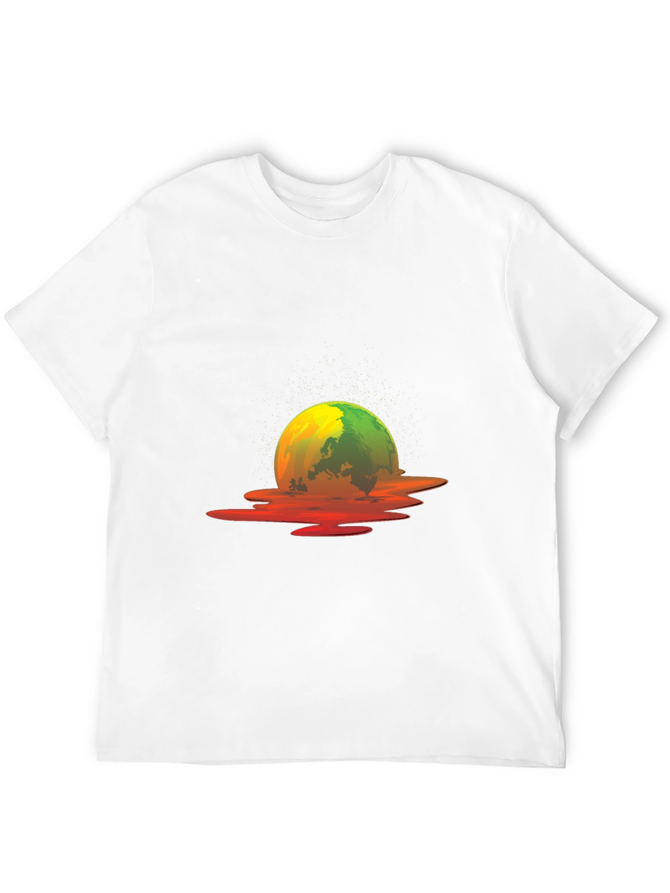 Melting Earth Graphic Tee - Global Warming Awareness