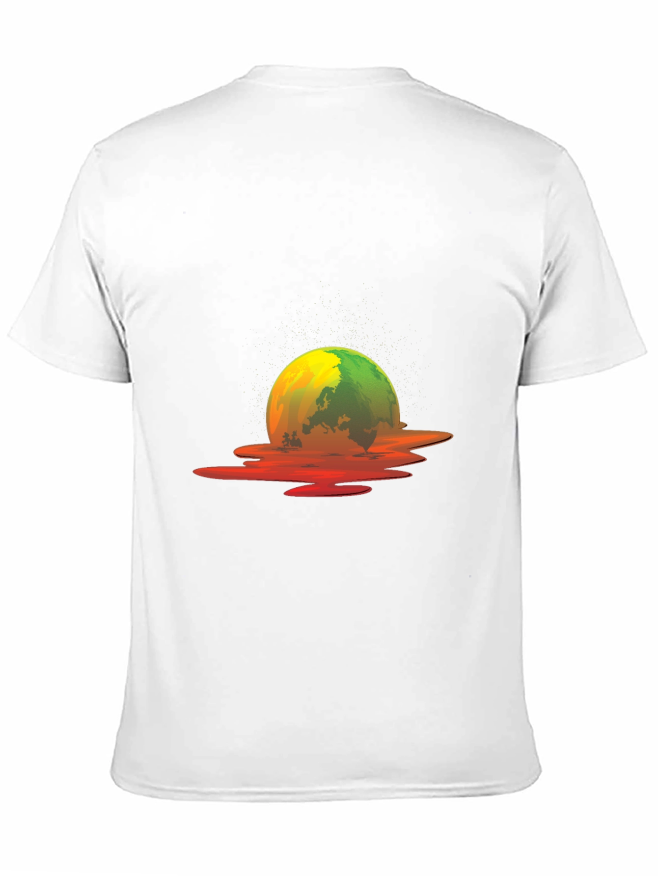 Melting Earth Graphic Tee - Global Warming Awareness