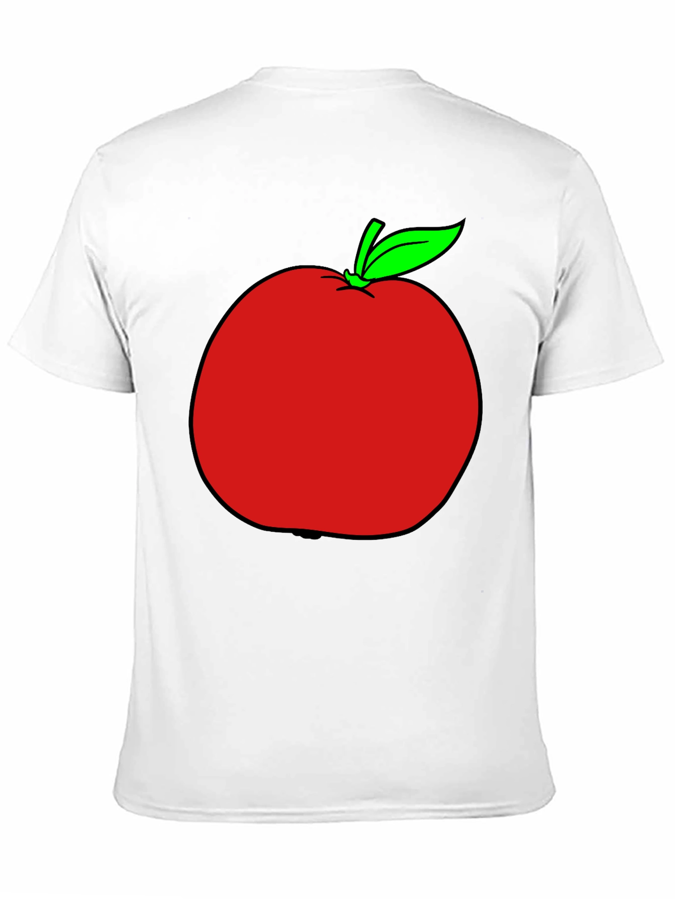 Apple Graphic T-Shirt - Casual Black Tee