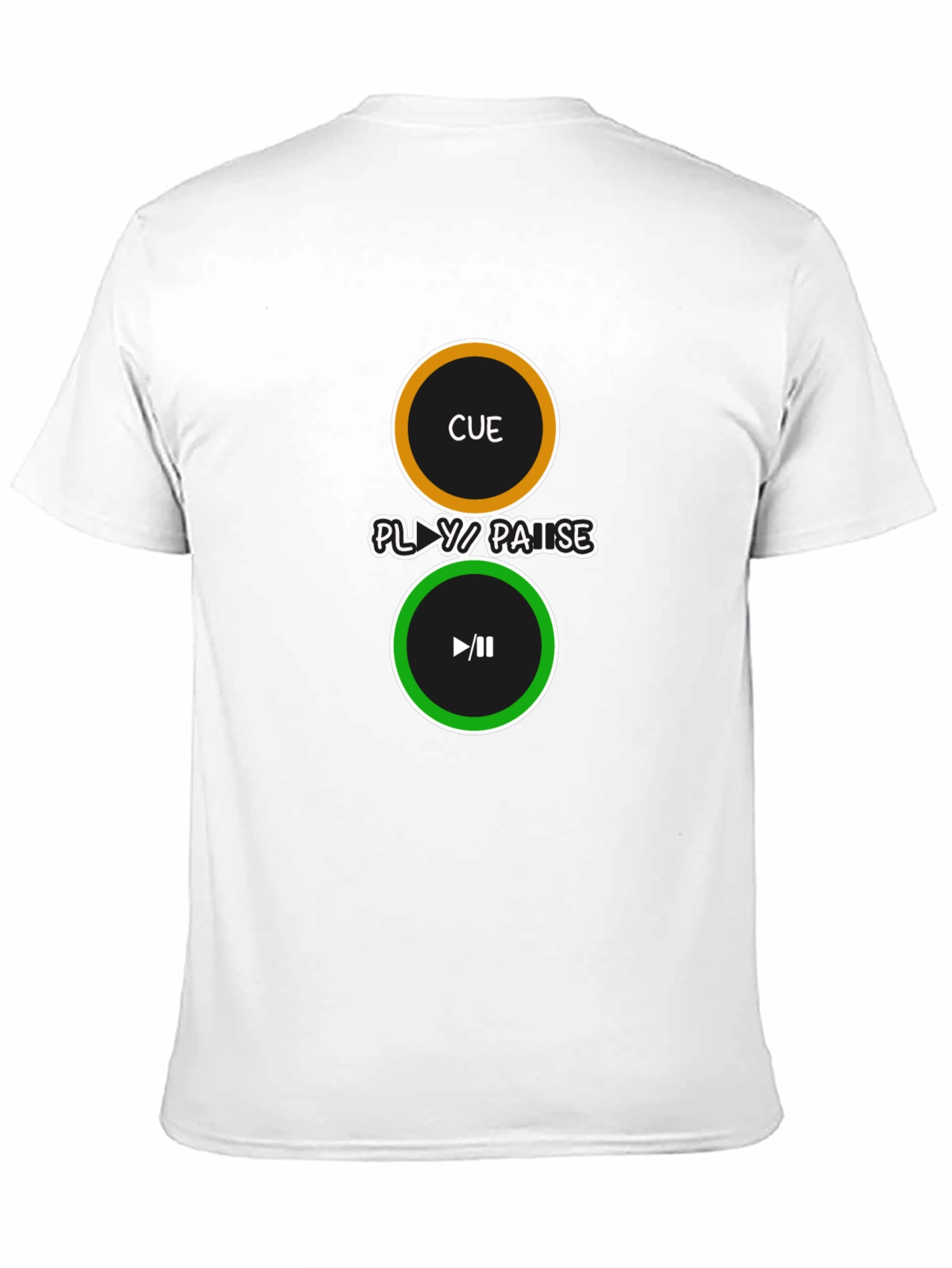 Cue Play/Pause Black Graphic Tee