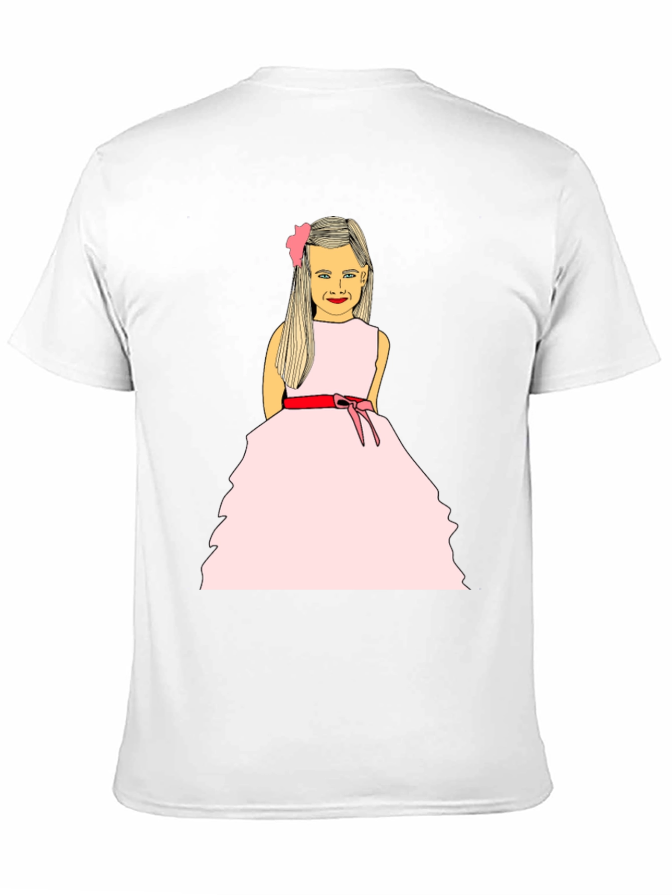 Girl in Pink Dress Graphic T-Shirt