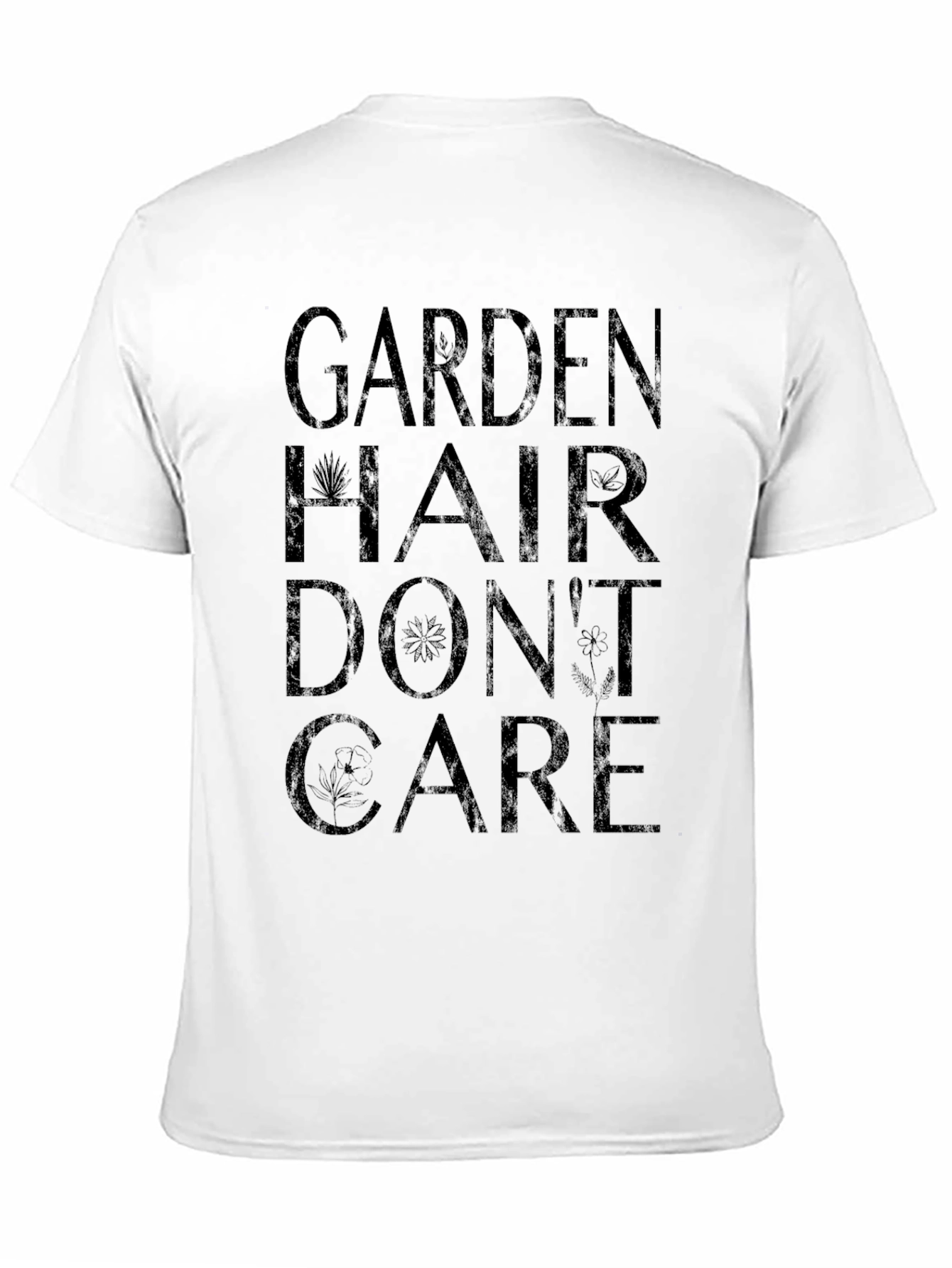 Garden Hair Dont Care Graphic Tee - Black