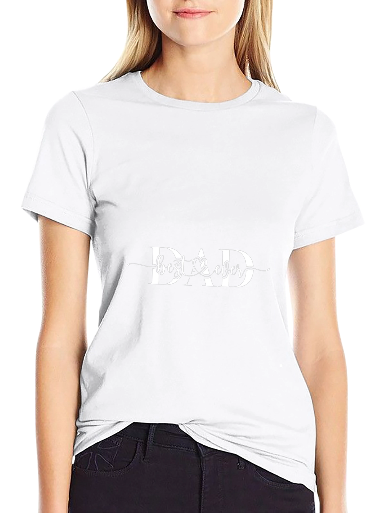 Best Dad Ever Graphic Tee - Black Cotton T-Shirt