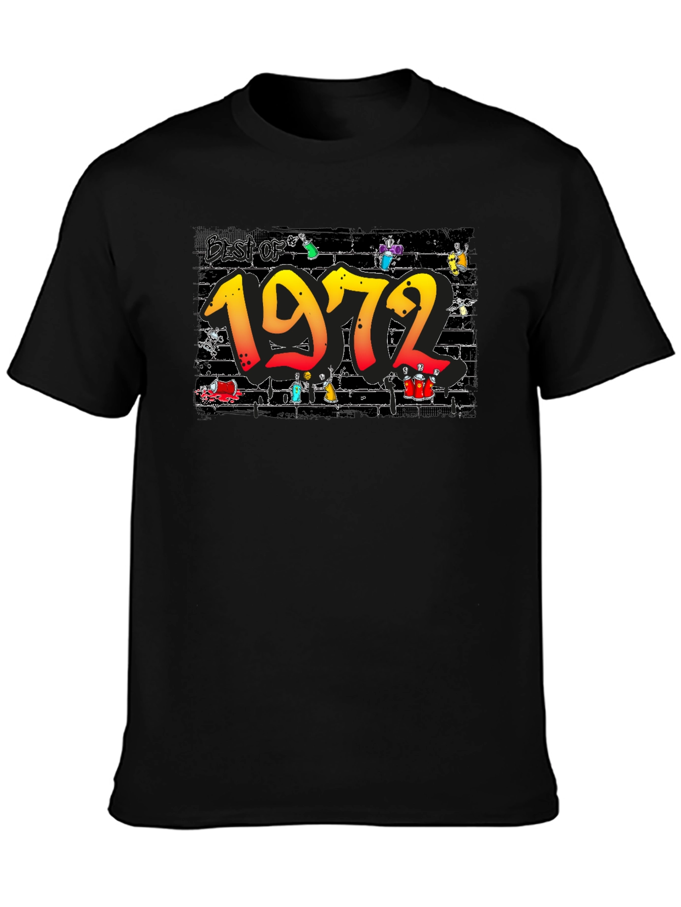 Best of 1972 Black T-Shirt