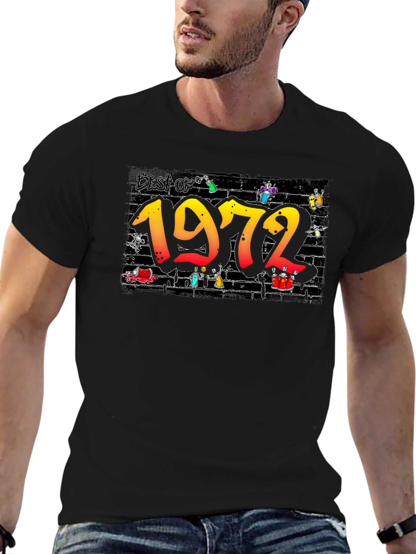 Best of 1972 Black T-Shirt