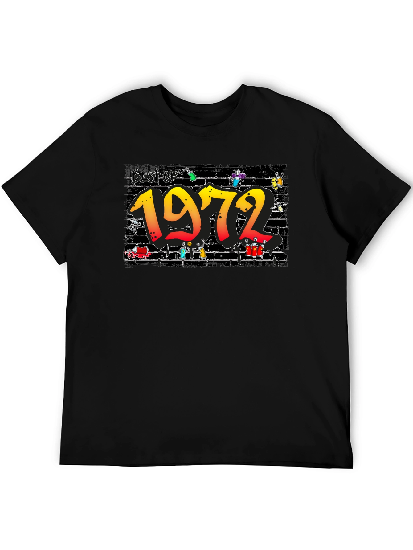 Best of 1972 Black T-Shirt