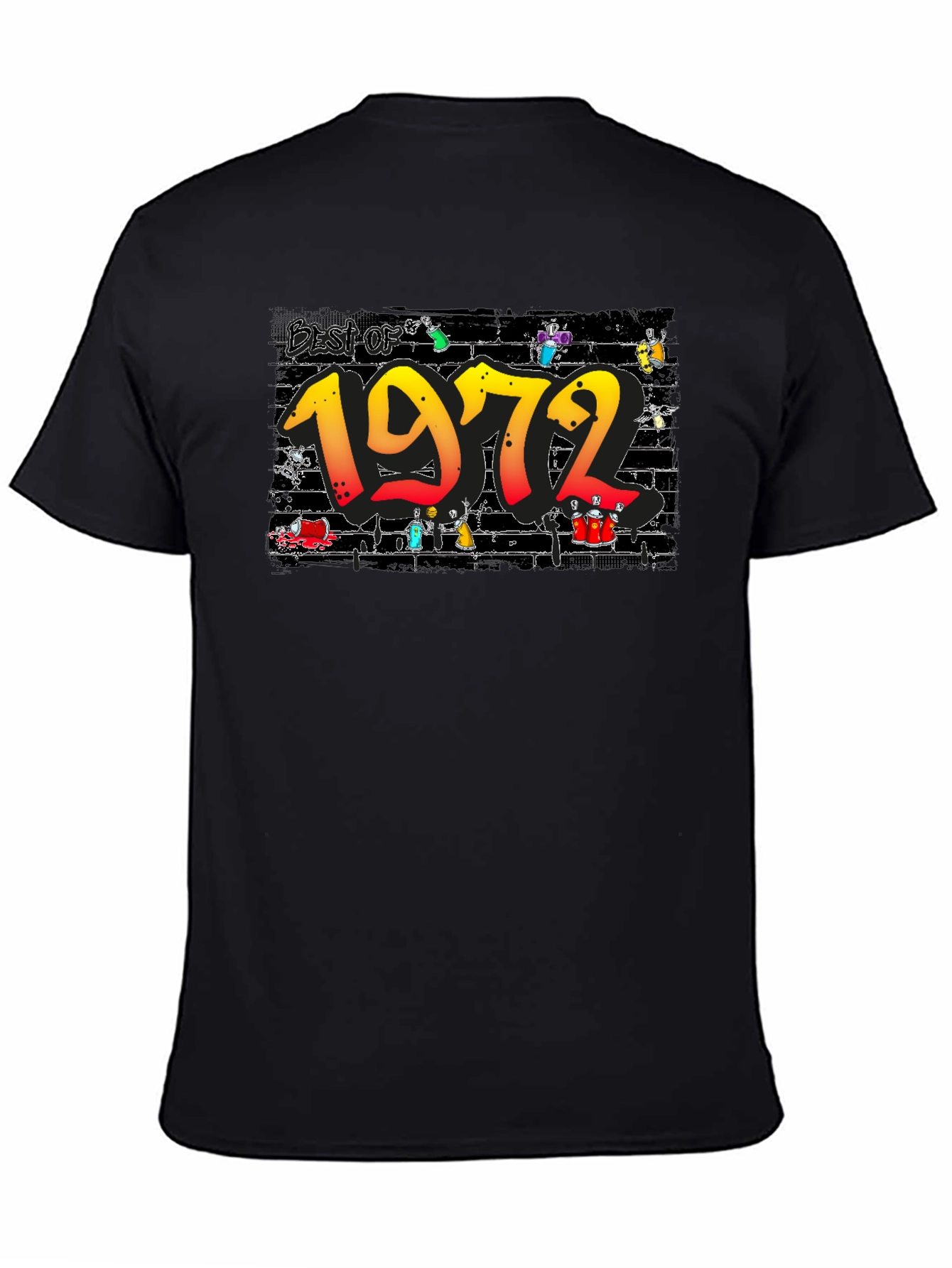 Best of 1972 Black T-Shirt