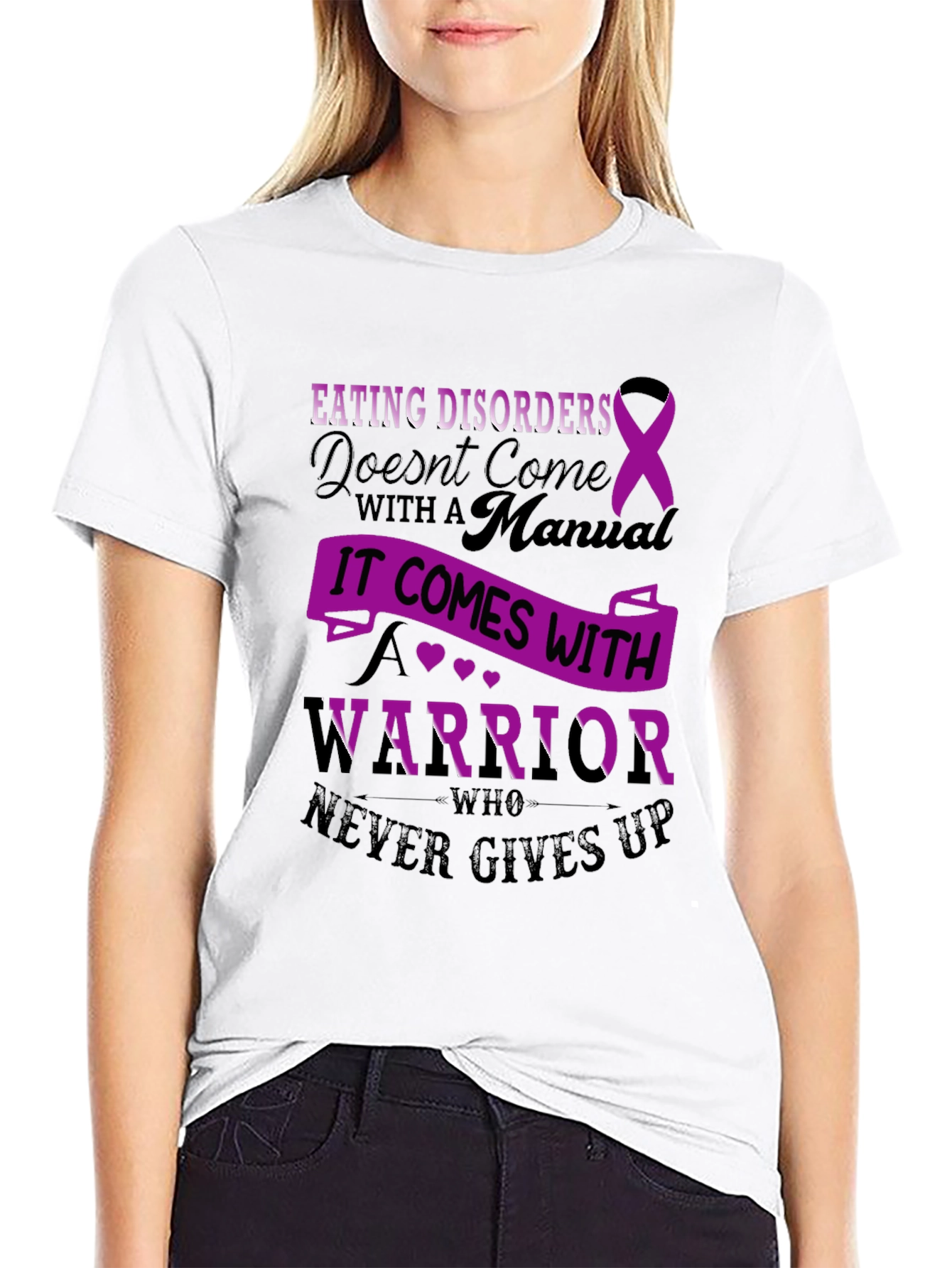 Eating Disorder Awareness T-Shirt - Warrior