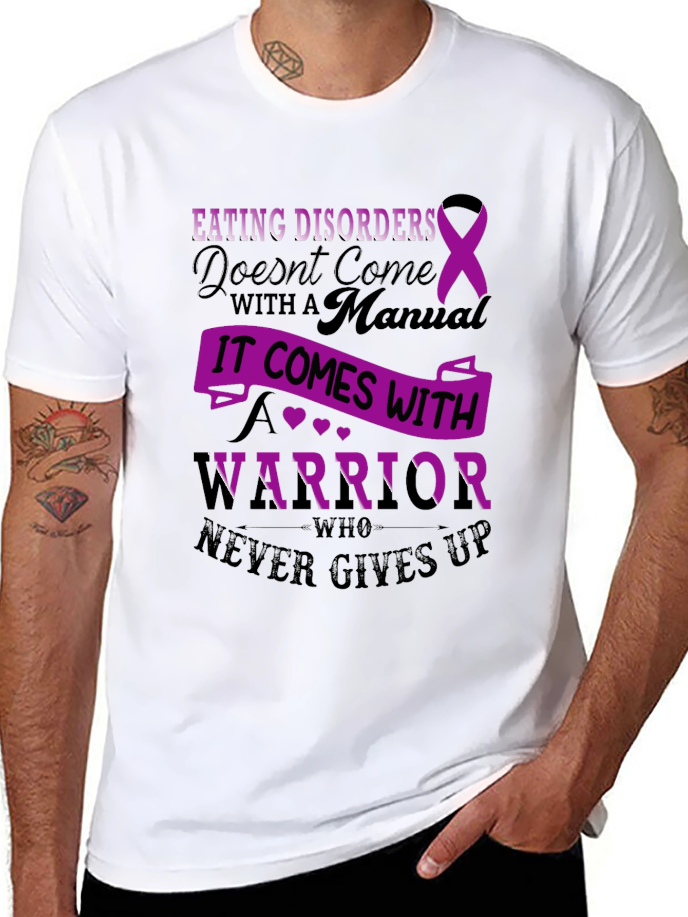 Eating Disorder Awareness T-Shirt - Warrior
