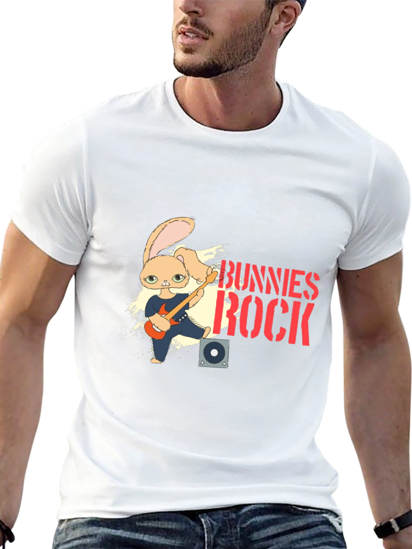Bunnies Rock Graphic T-Shirt