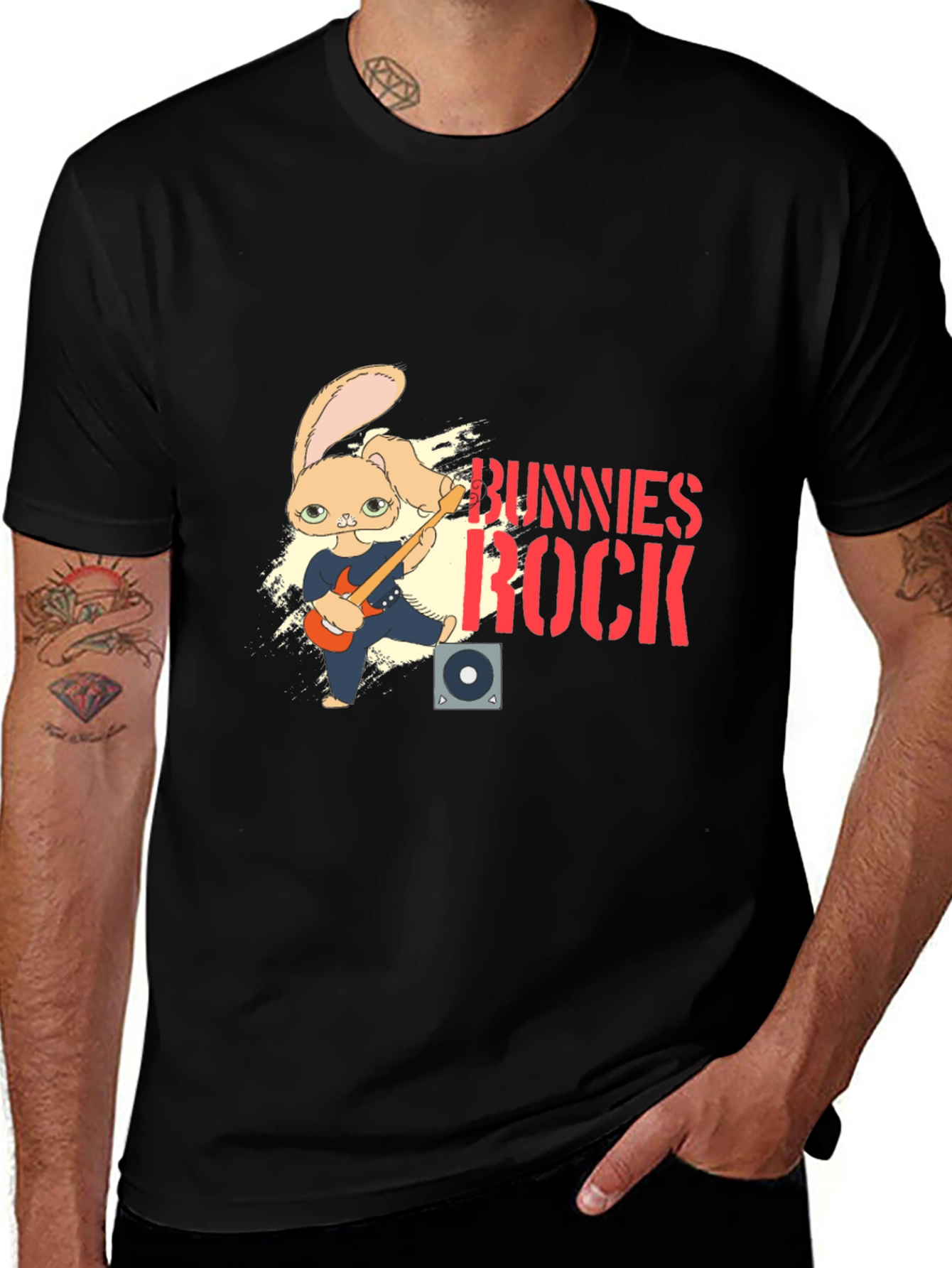 Bunnies Rock Graphic T-Shirt