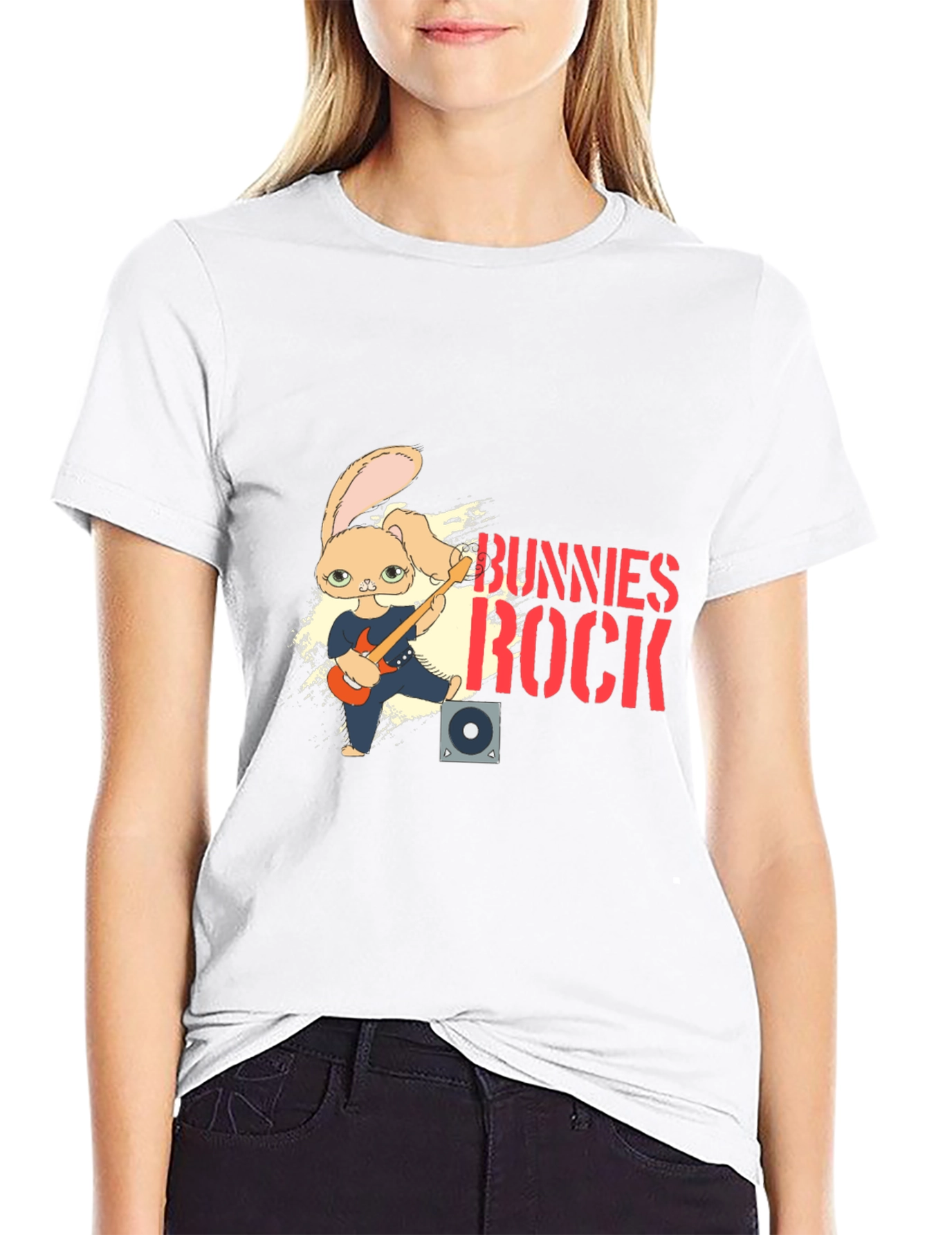 Bunnies Rock Graphic T-Shirt