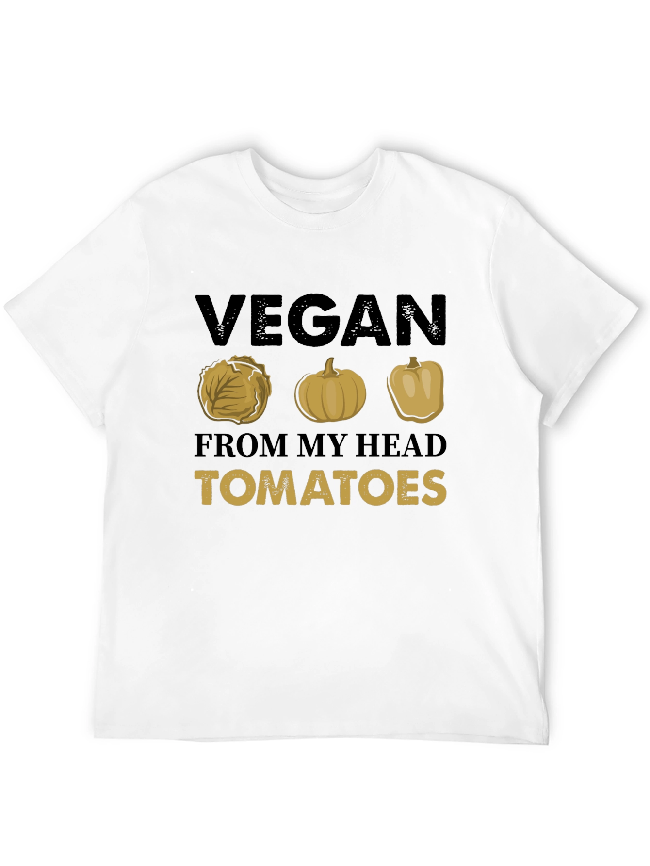 Vegan From My Head Tomatoes Graphic Tee