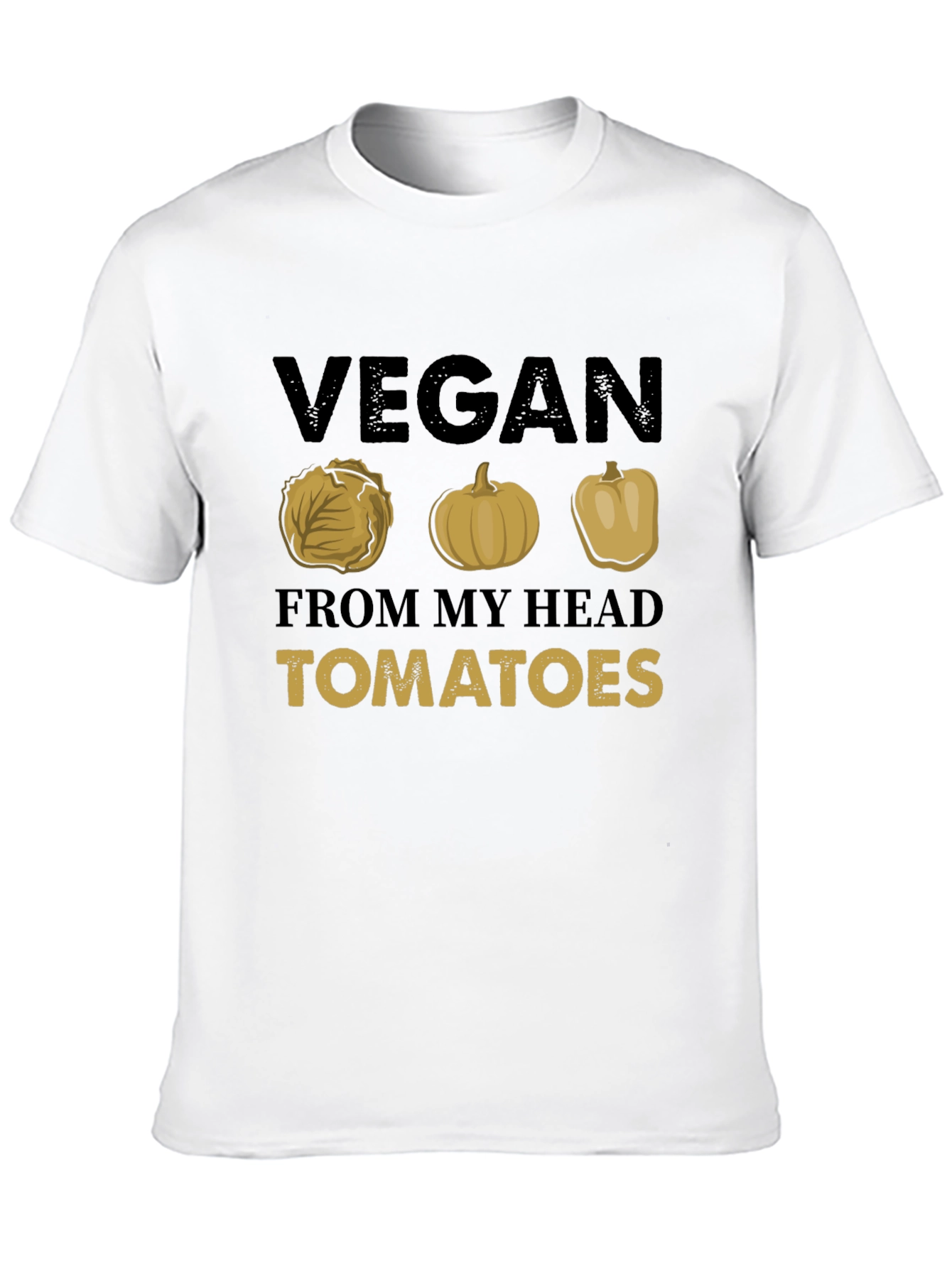 Vegan From My Head Tomatoes Graphic Tee