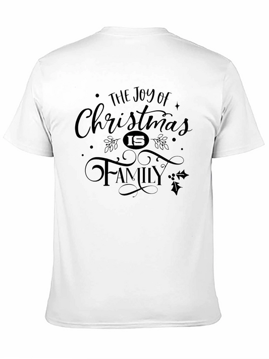 Joy of Christmas Family Black T-Shirt