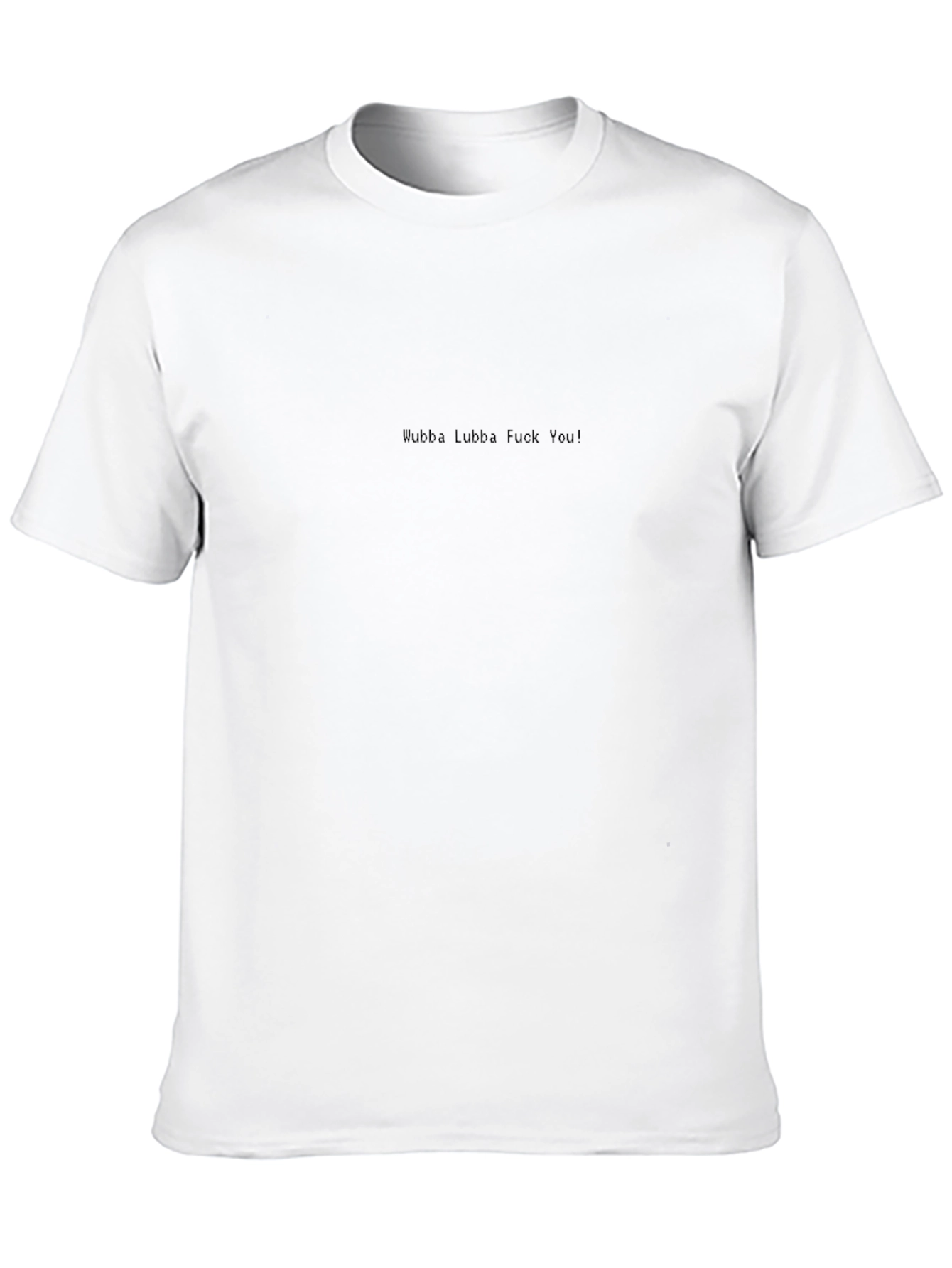 Black Wubba Lubba Funny Graphic T-Shirt