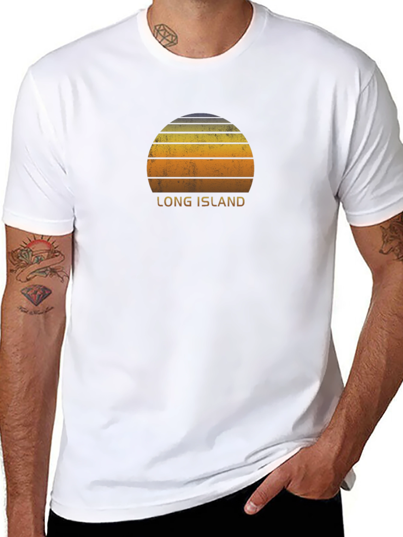 Long Island Sunset Graphic T-Shirt