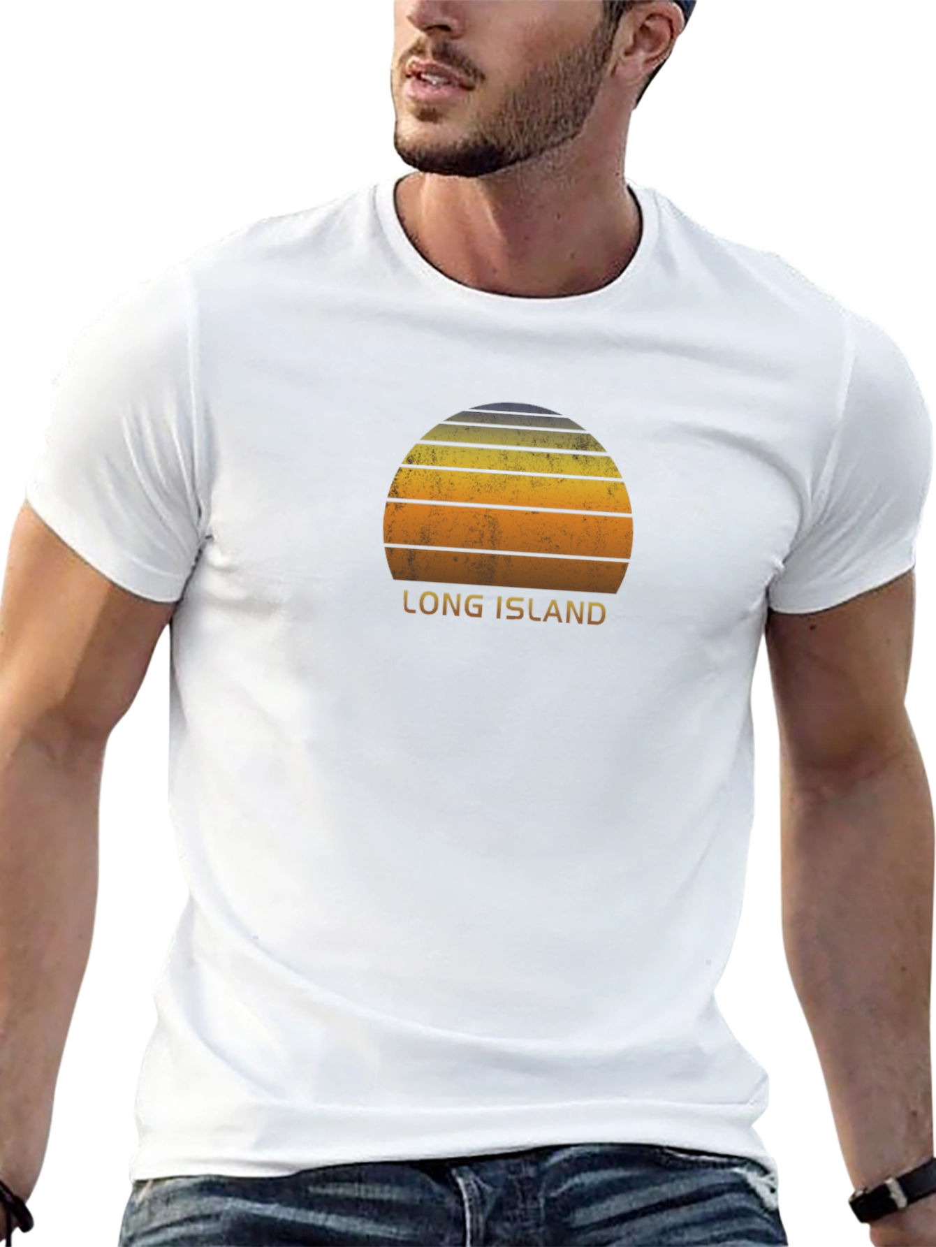 Long Island Sunset Graphic T-Shirt
