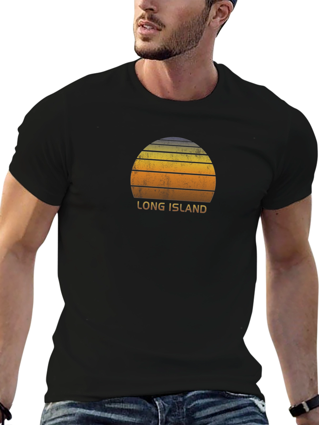 Long Island Sunset Graphic T-Shirt