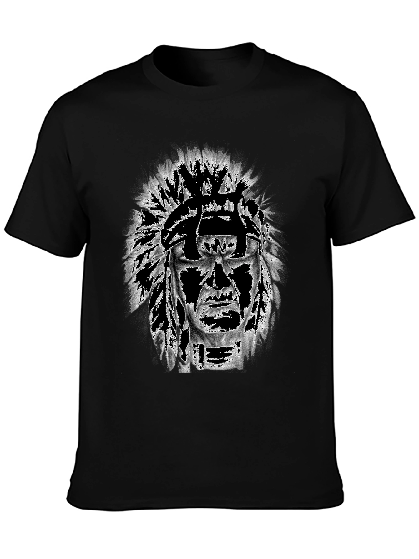 Graphic Tee: Native American Headdress Design