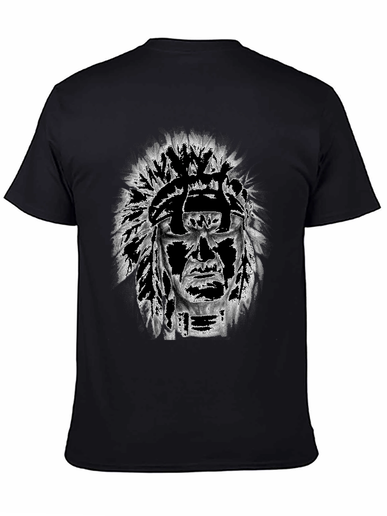 Graphic Tee: Native American Headdress Design