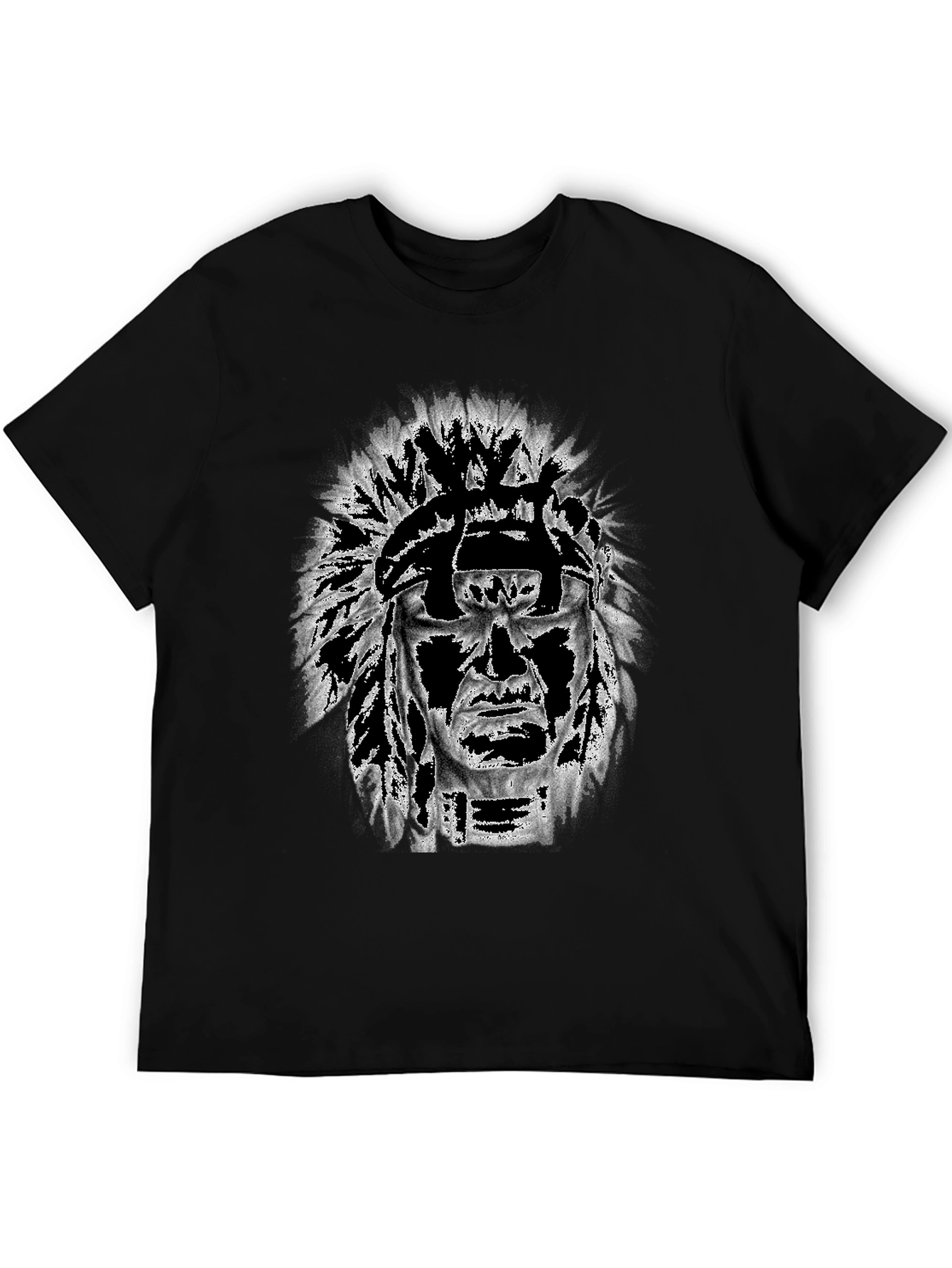 Graphic Tee: Native American Headdress Design