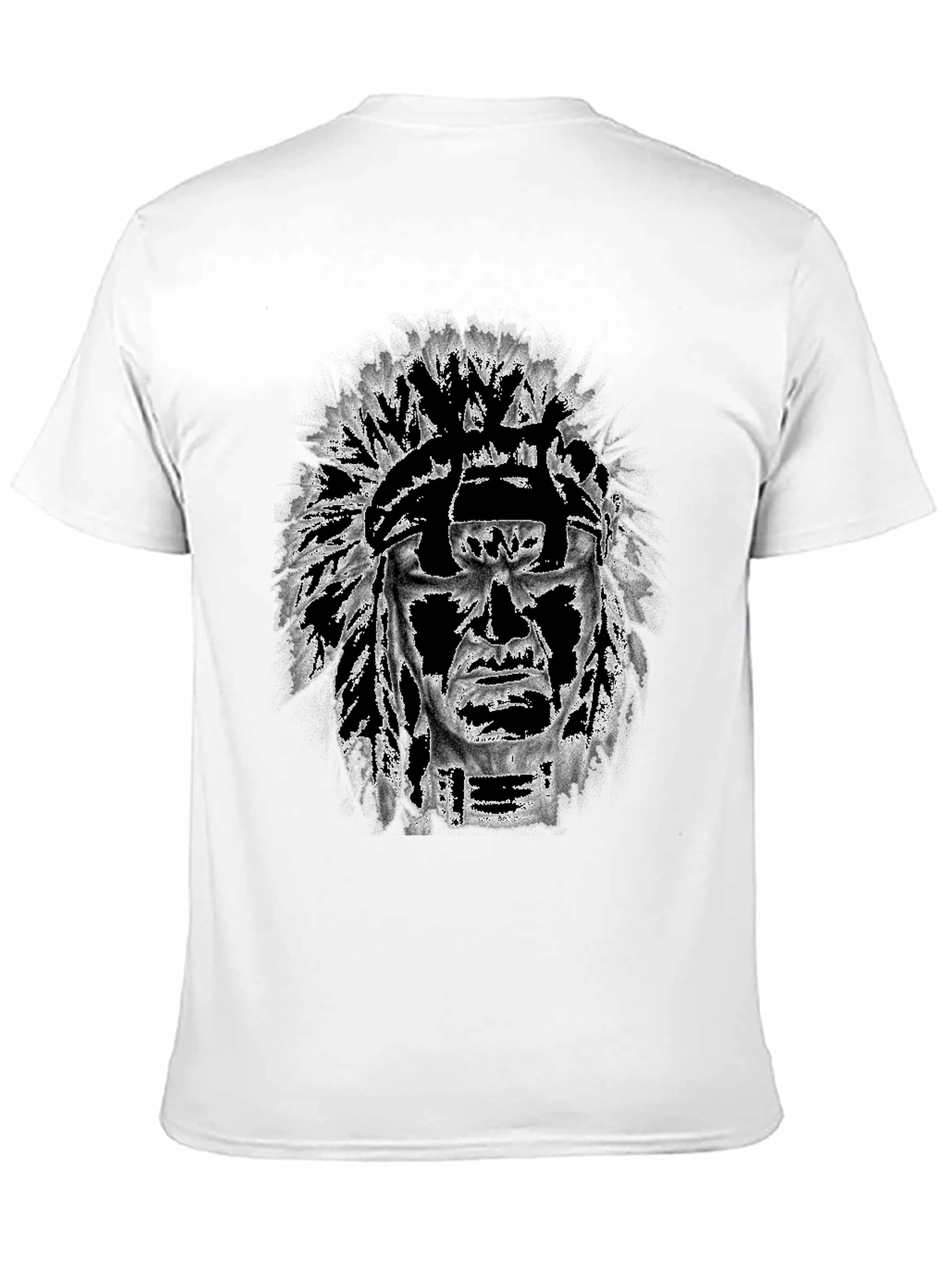Graphic Tee: Native American Headdress Design