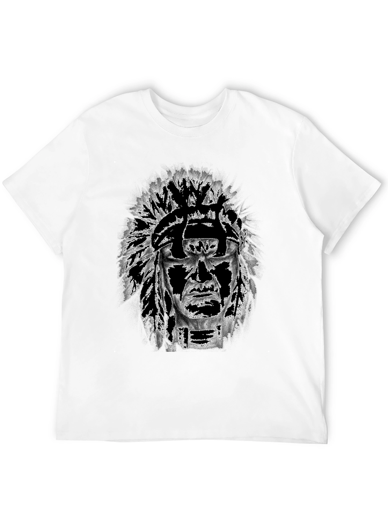 Graphic Tee: Native American Headdress Design