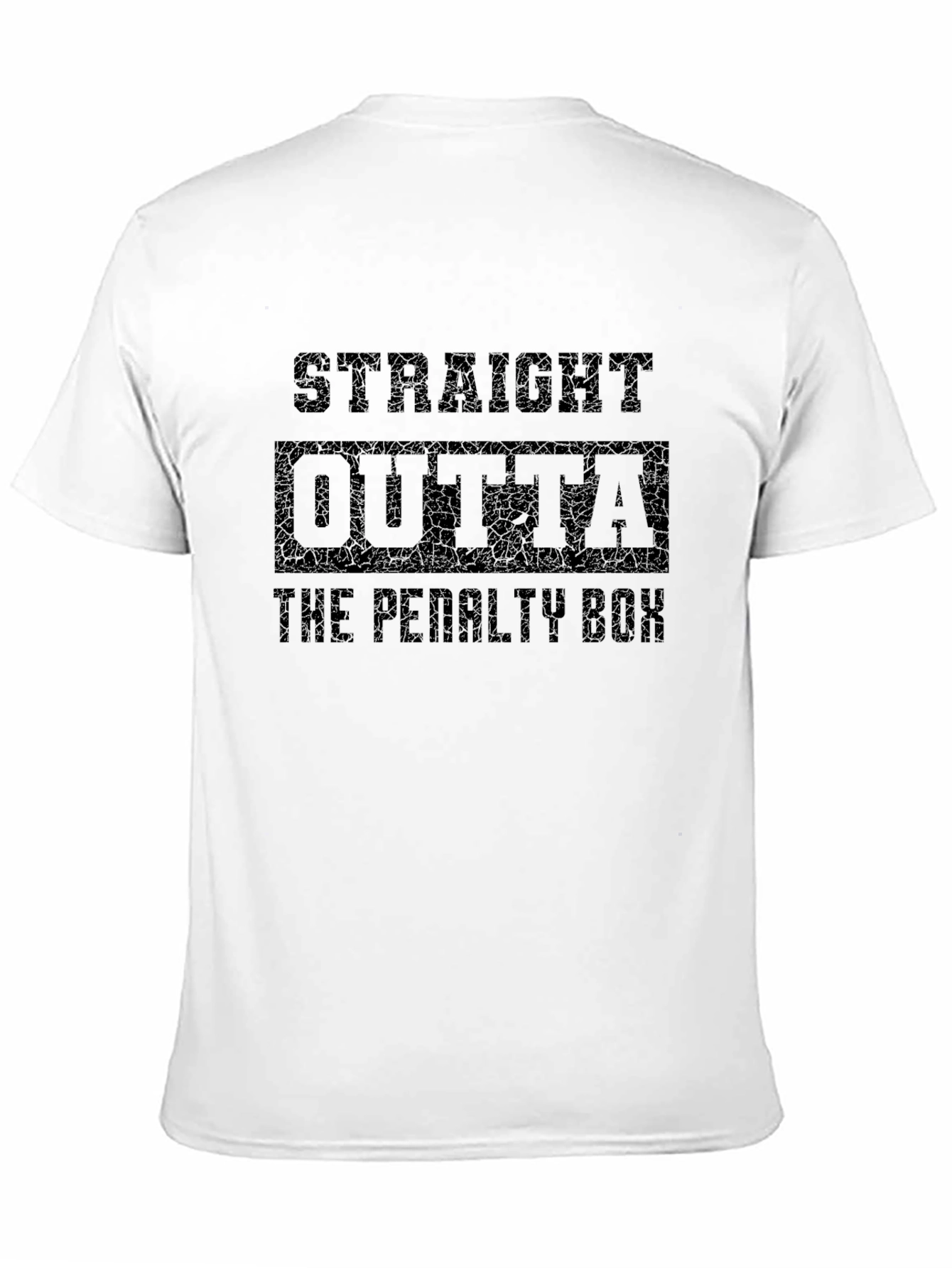 Straight Outta The Penalty Box Black T-Shirt