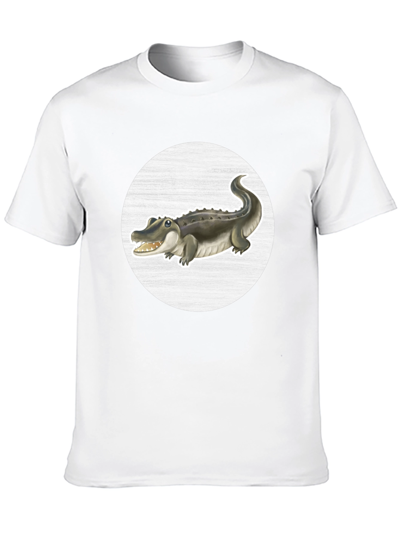 Alligator Graphic Tee - Black Cotton T-Shirt