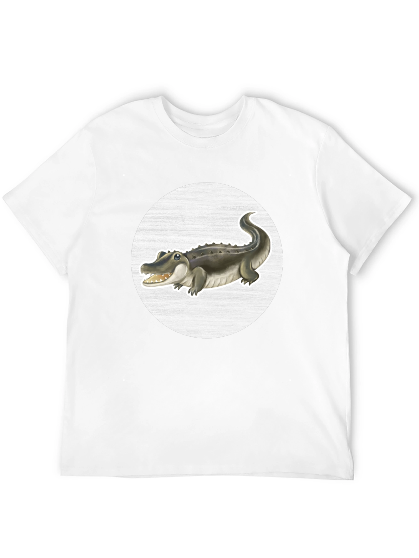 Alligator Graphic Tee - Black Cotton T-Shirt