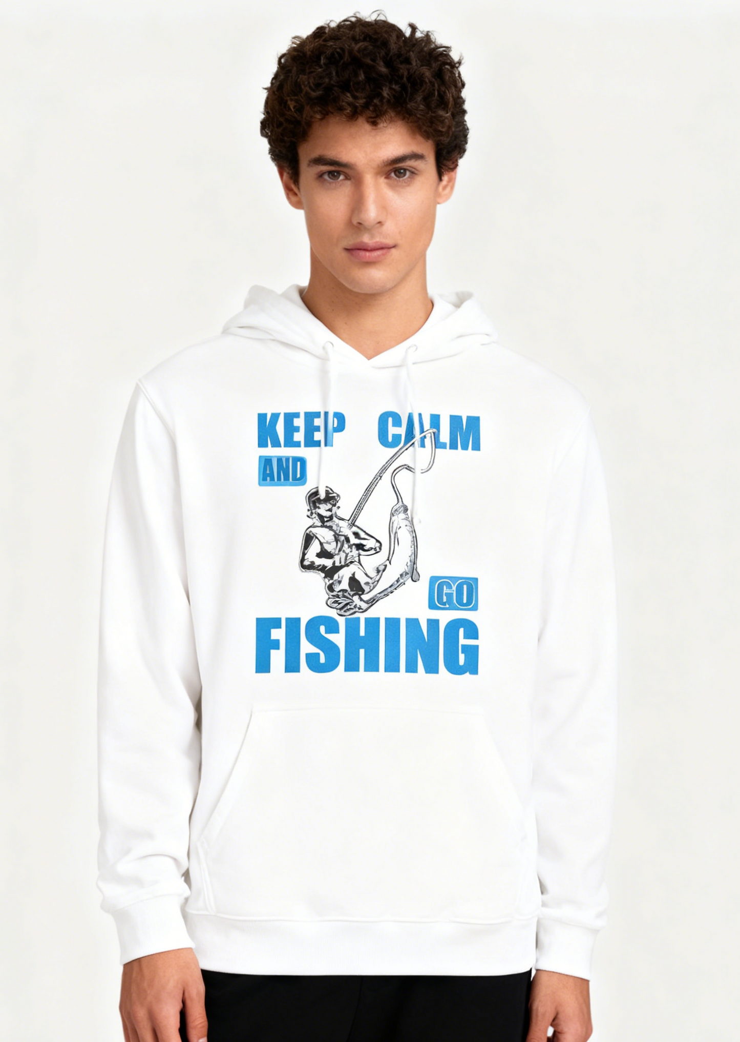 Fishing Quote Graphic Hoodie