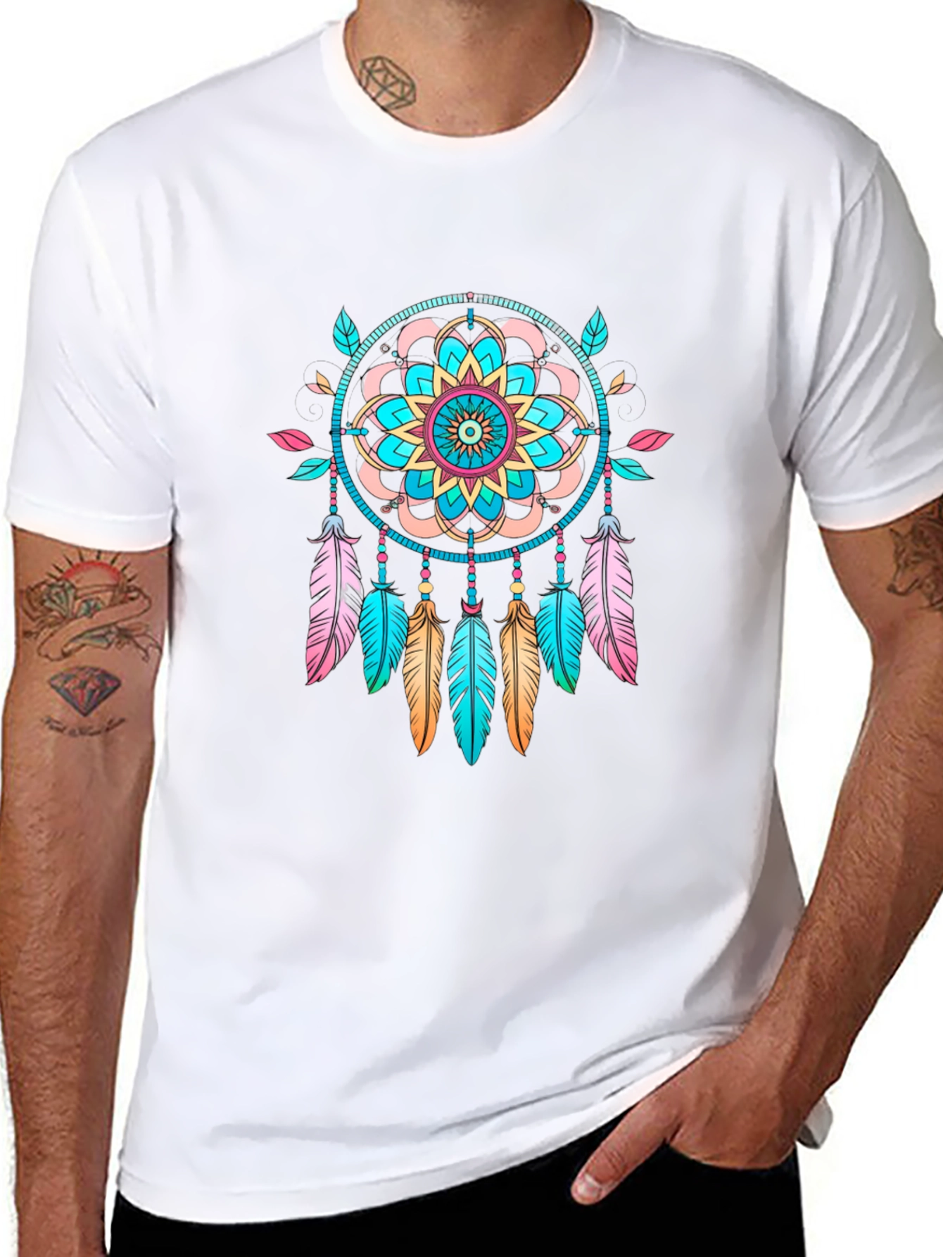 Dreamcatcher Graphic Black T-Shirt - Unisex