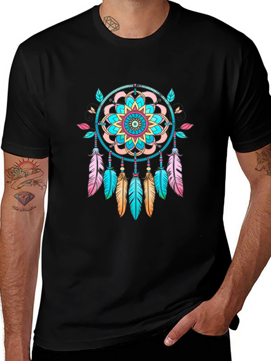 Dreamcatcher Graphic Black T-Shirt - Unisex