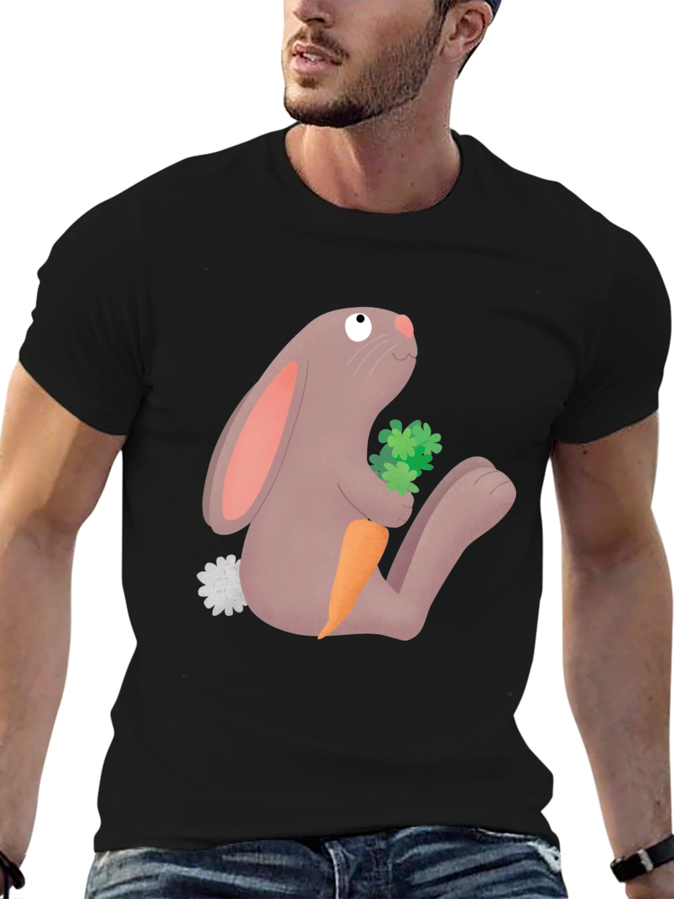 Bunny & Carrot Graphic Tee - Comfy Casual Style
