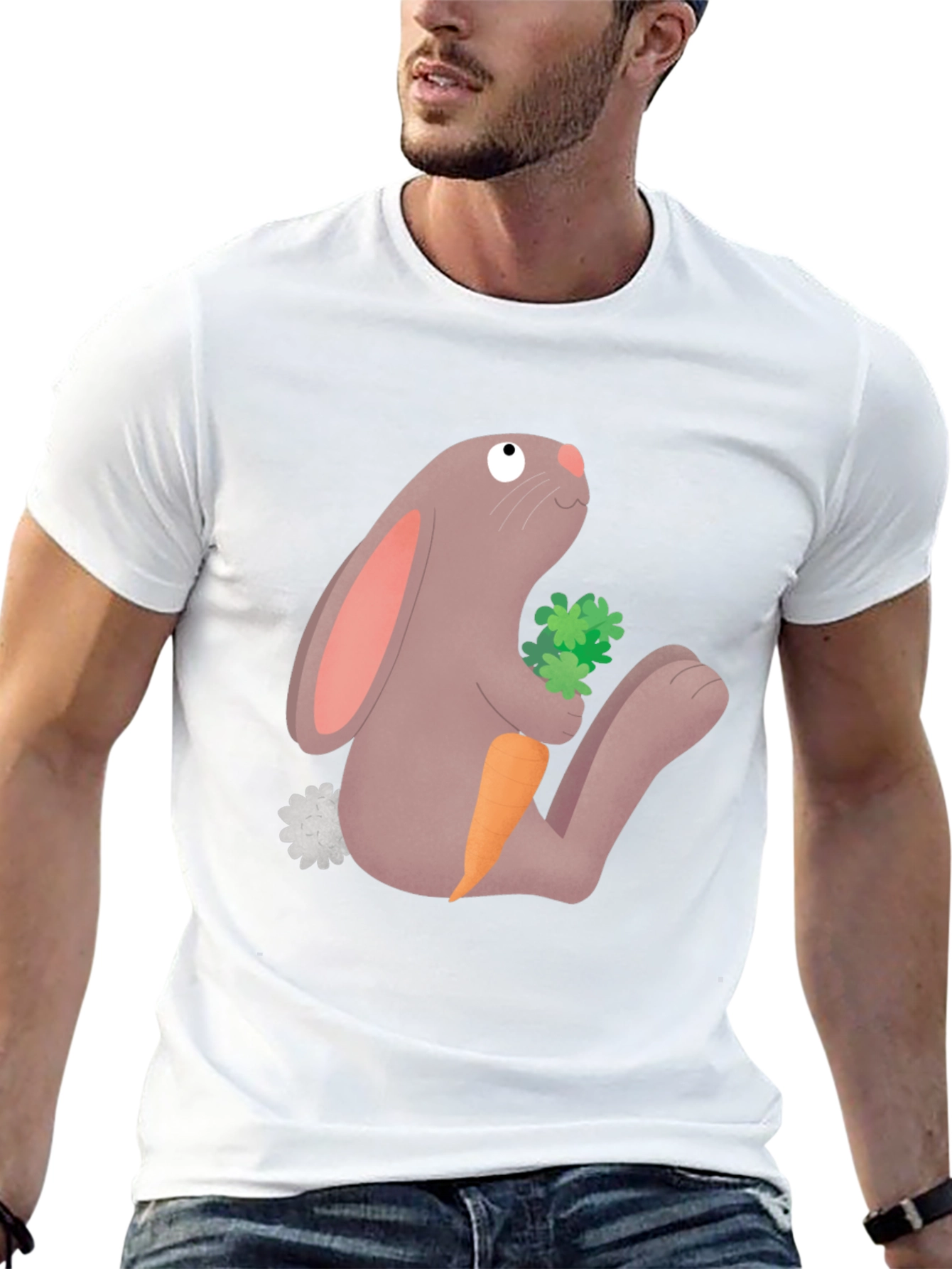 Bunny & Carrot Graphic Tee - Comfy Casual Style