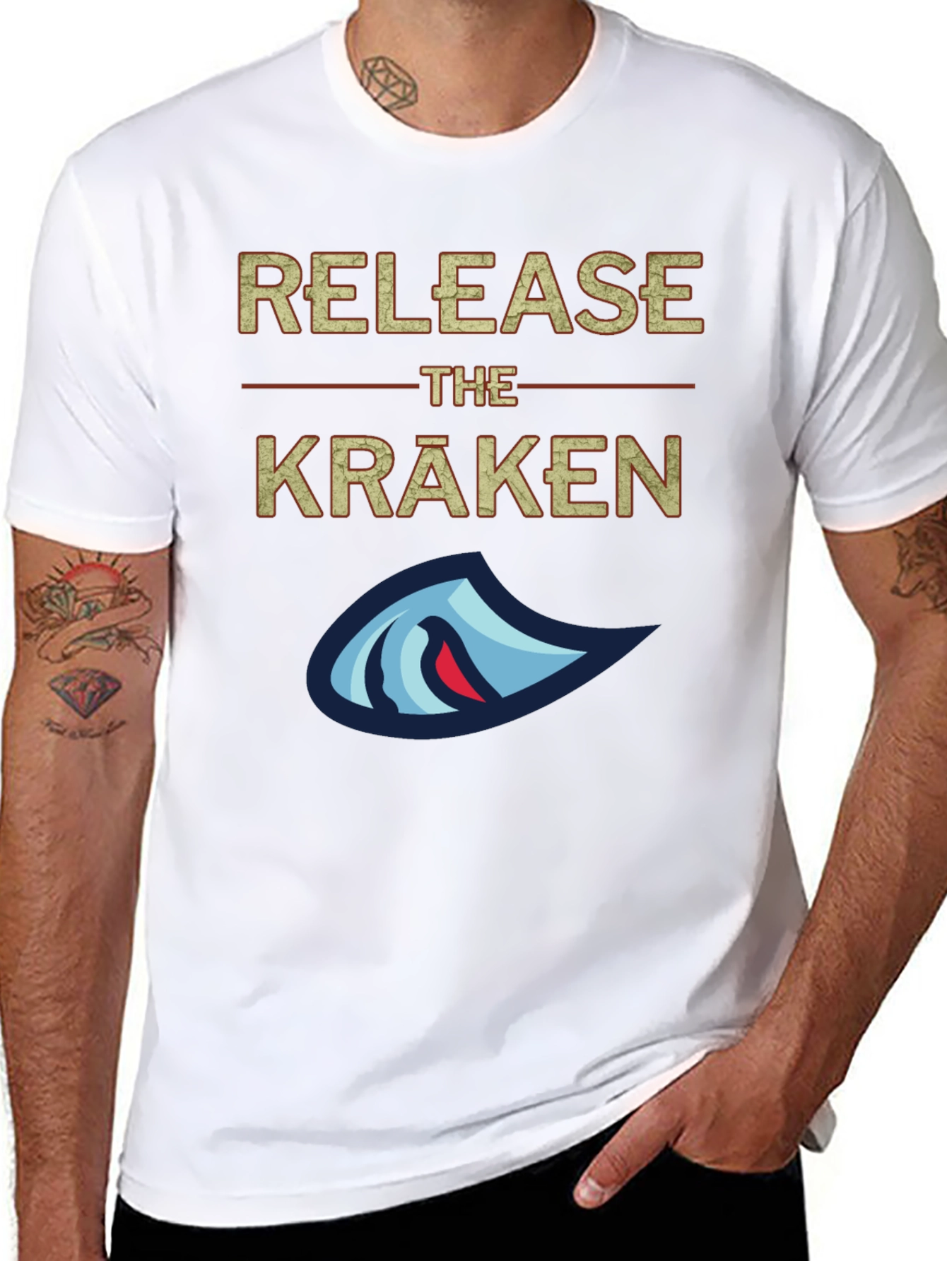 Release The Kraken Graphic T-Shirt - Black