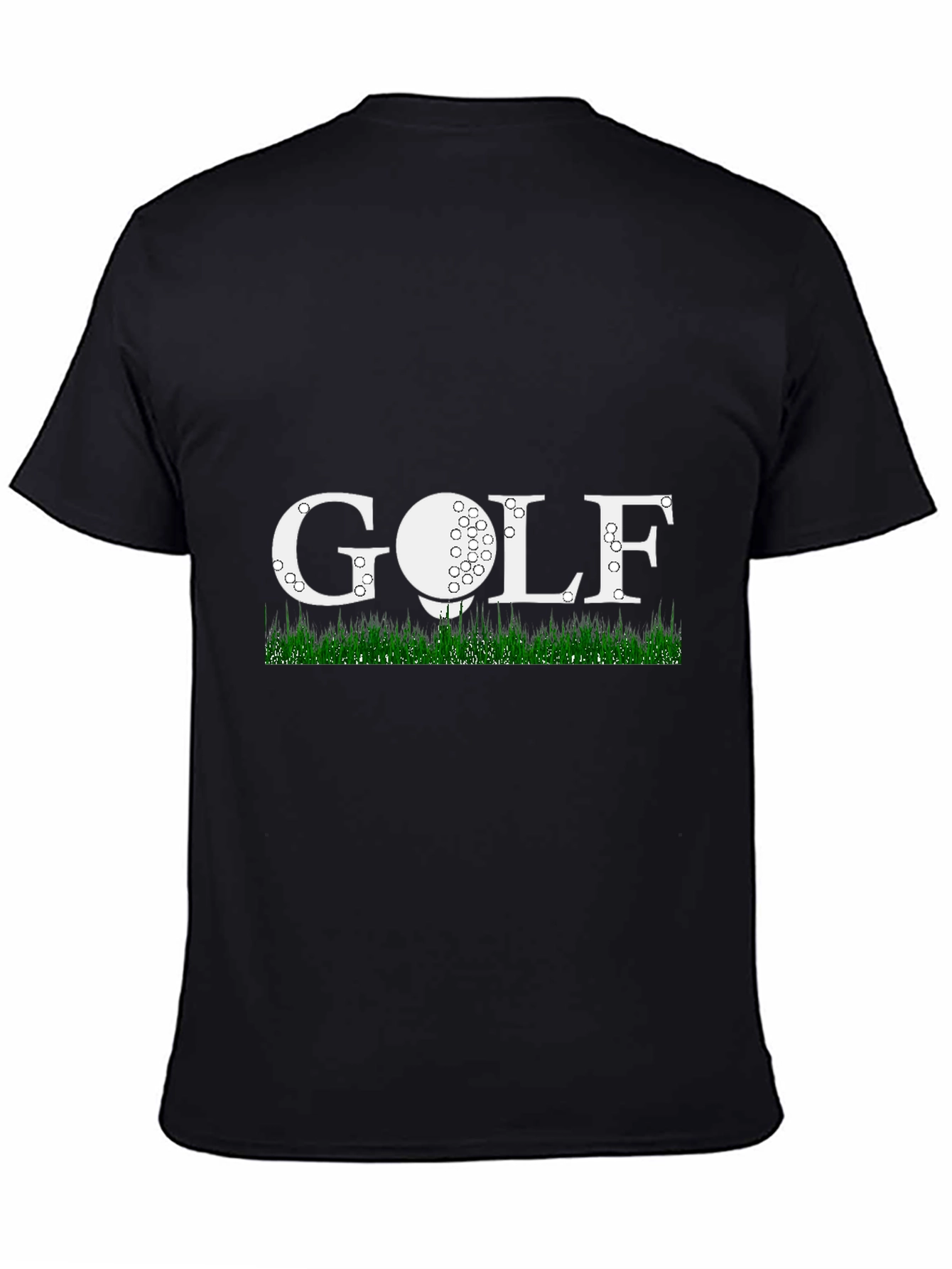 Golf Themed Mens Black T-Shirt