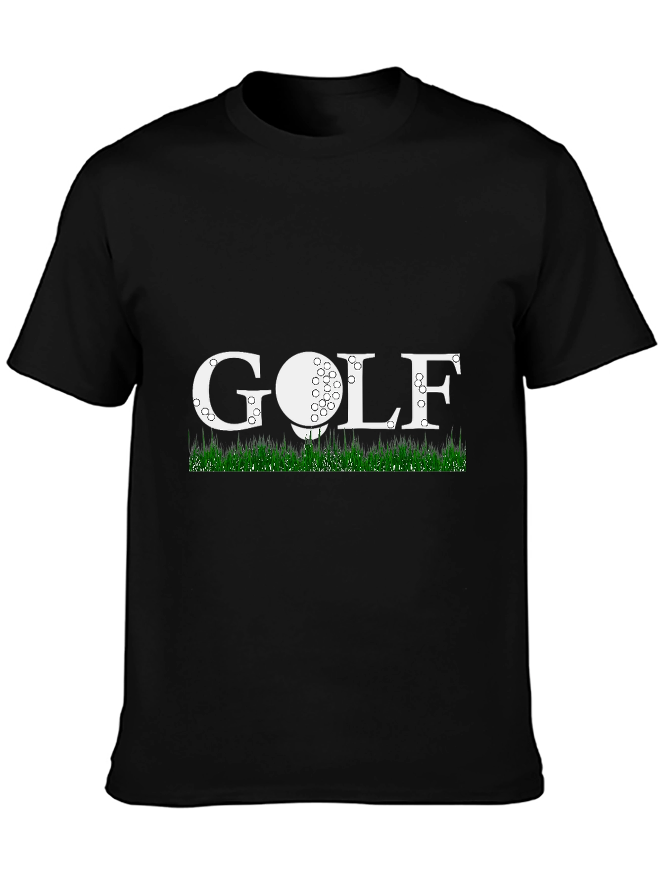 Golf Themed Mens Black T-Shirt