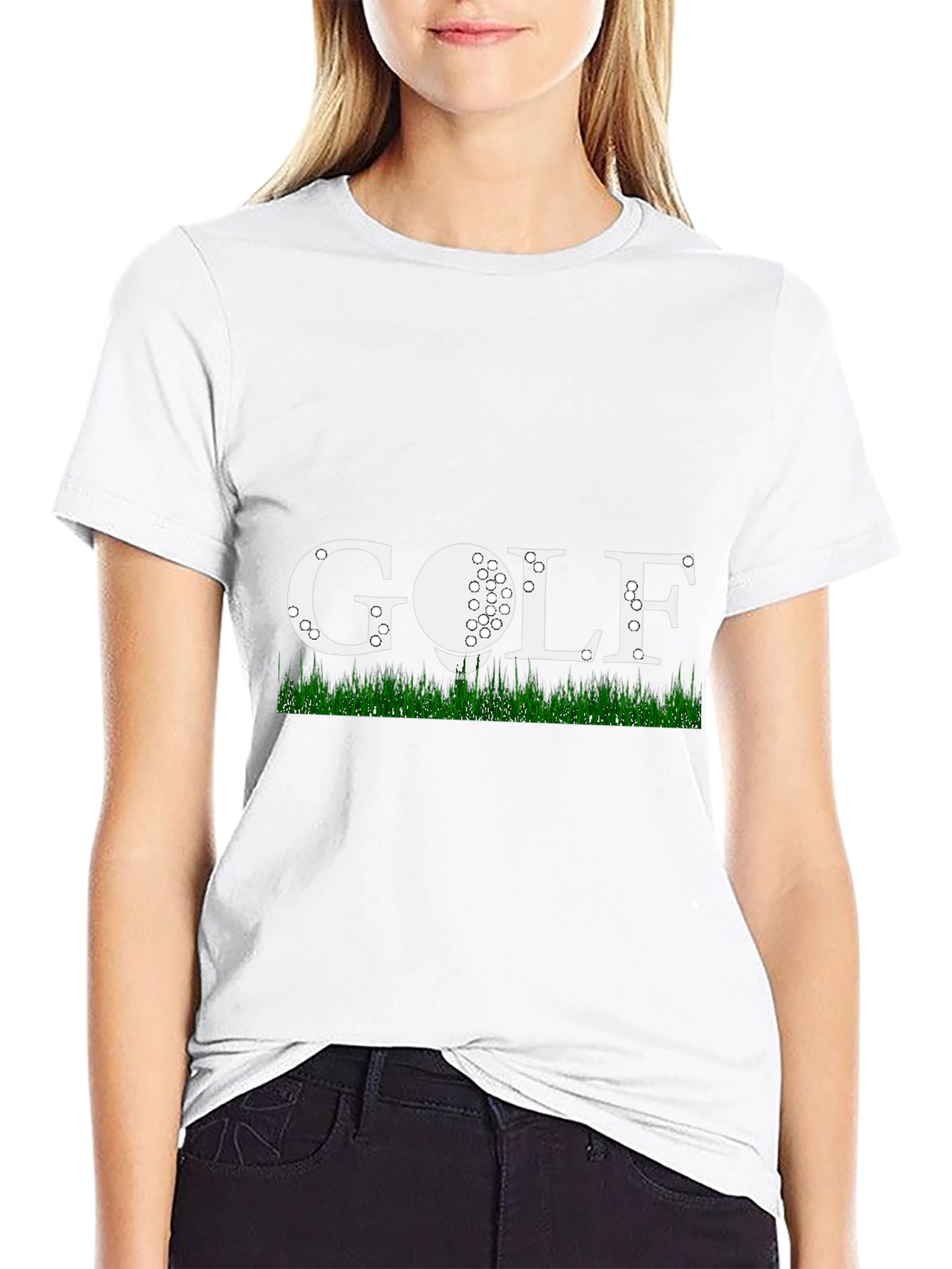 Golf Themed Mens Black T-Shirt