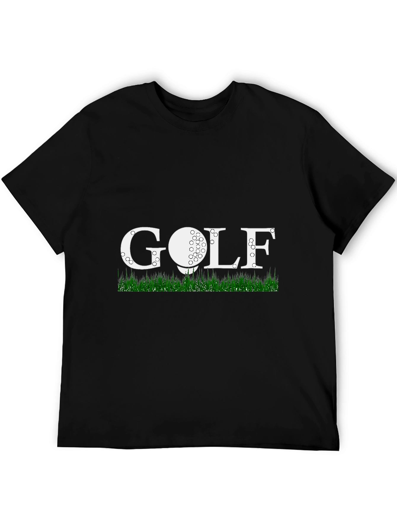 Golf Themed Mens Black T-Shirt