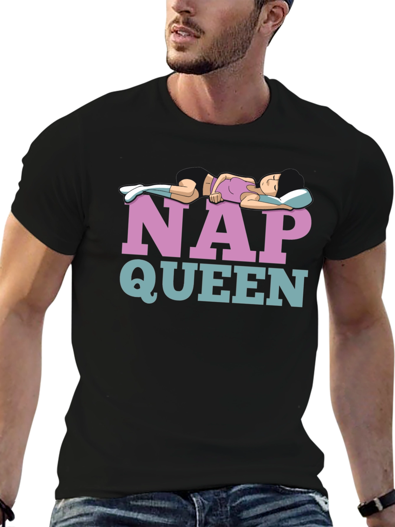 Nap Queen Graphic T-Shirt - Comfortable Cotton Tee