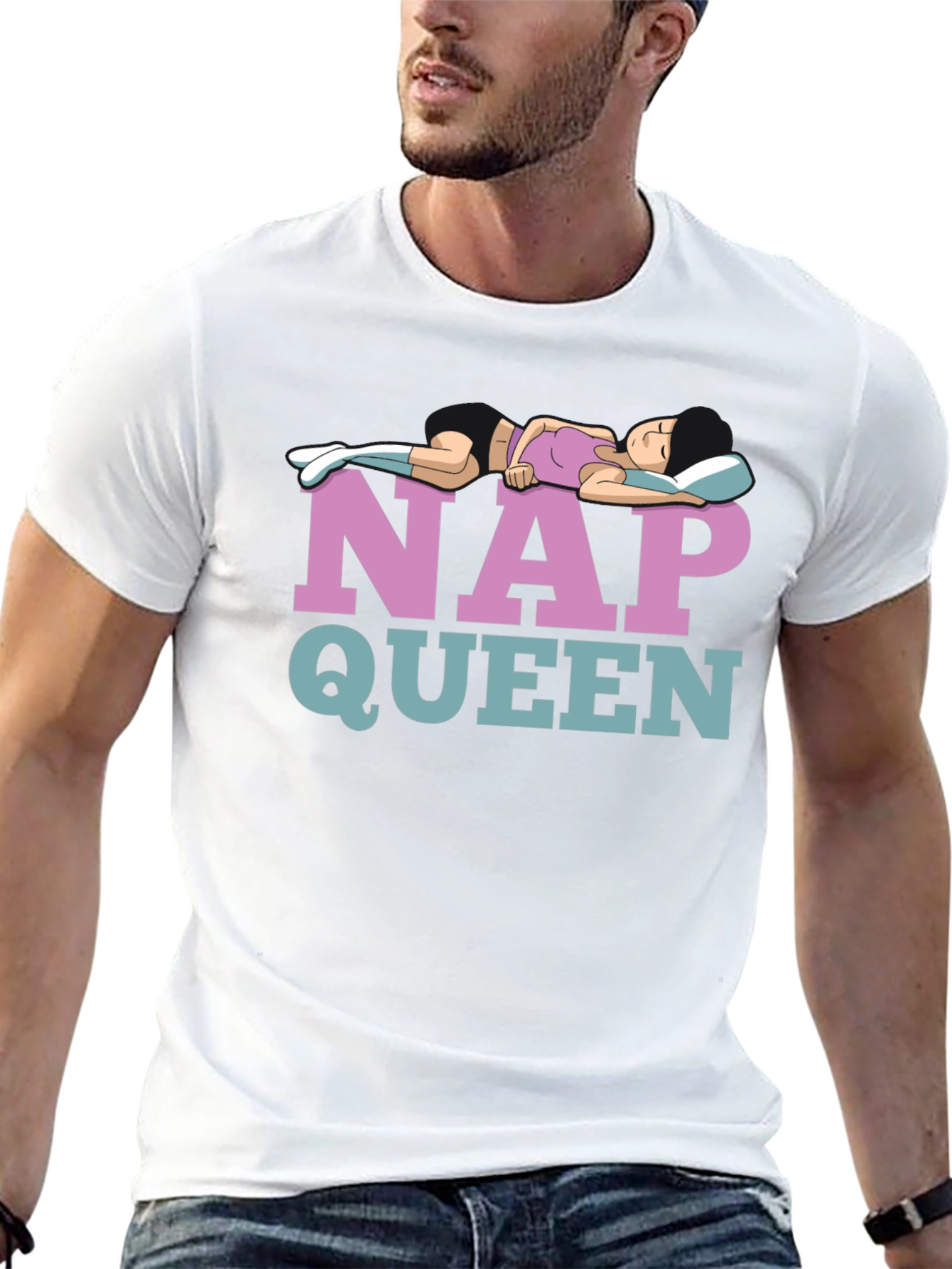 Nap Queen Graphic T-Shirt - Comfortable Cotton Tee