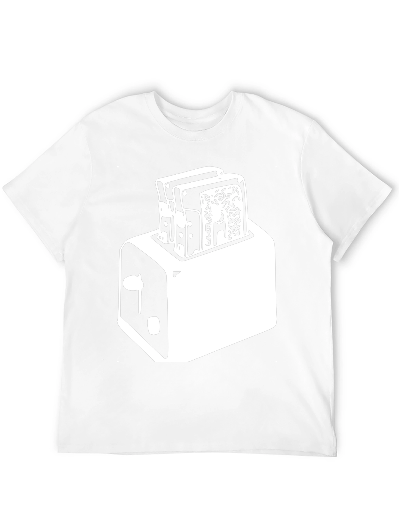 Toaster Graphic Tee - Crisp Black Cotton Blend
